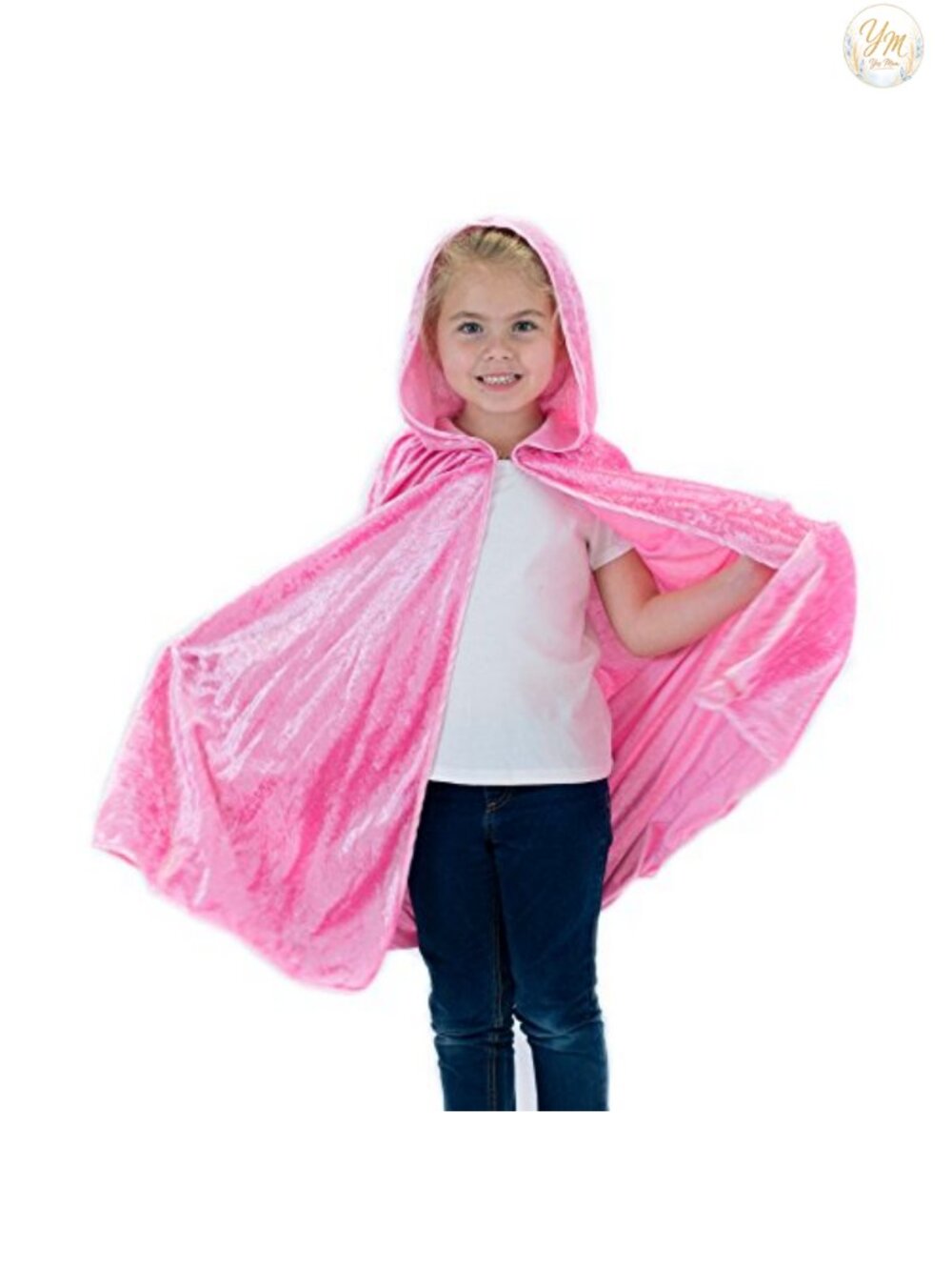 Hooded Cape for Kids Cloak Halloween Costume Medieval Cosplay